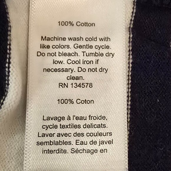 NWT Vineyard Vines Long-Sleeve Stripe Knit Dress Deep Bay S - Picture 9 of 9